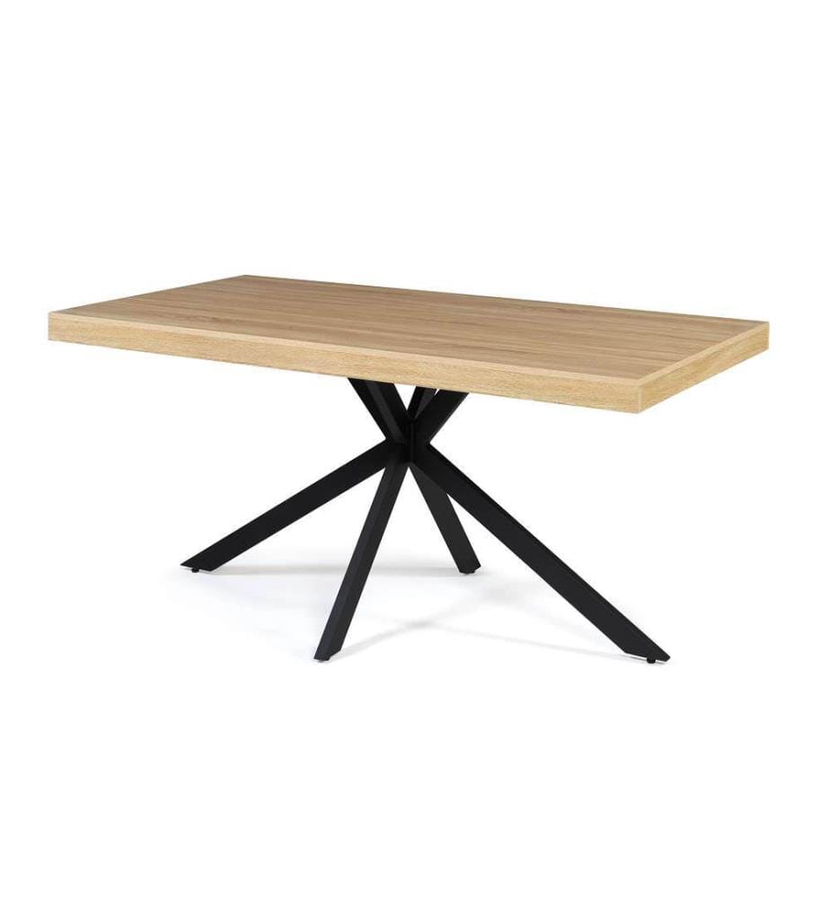 Table de Repas Brixton 160 x 90 x 75 cm - Noir