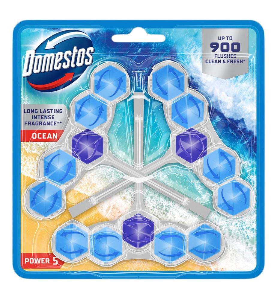 10x Domestos Power 5 Pierre WC Ocean Trio