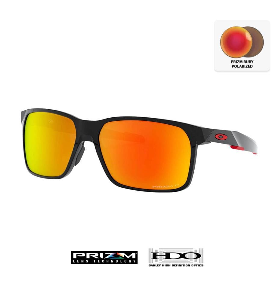 Lunettes de Soleil Portal X - Verres Prizm Ruby Polarized - Monture Polished Black