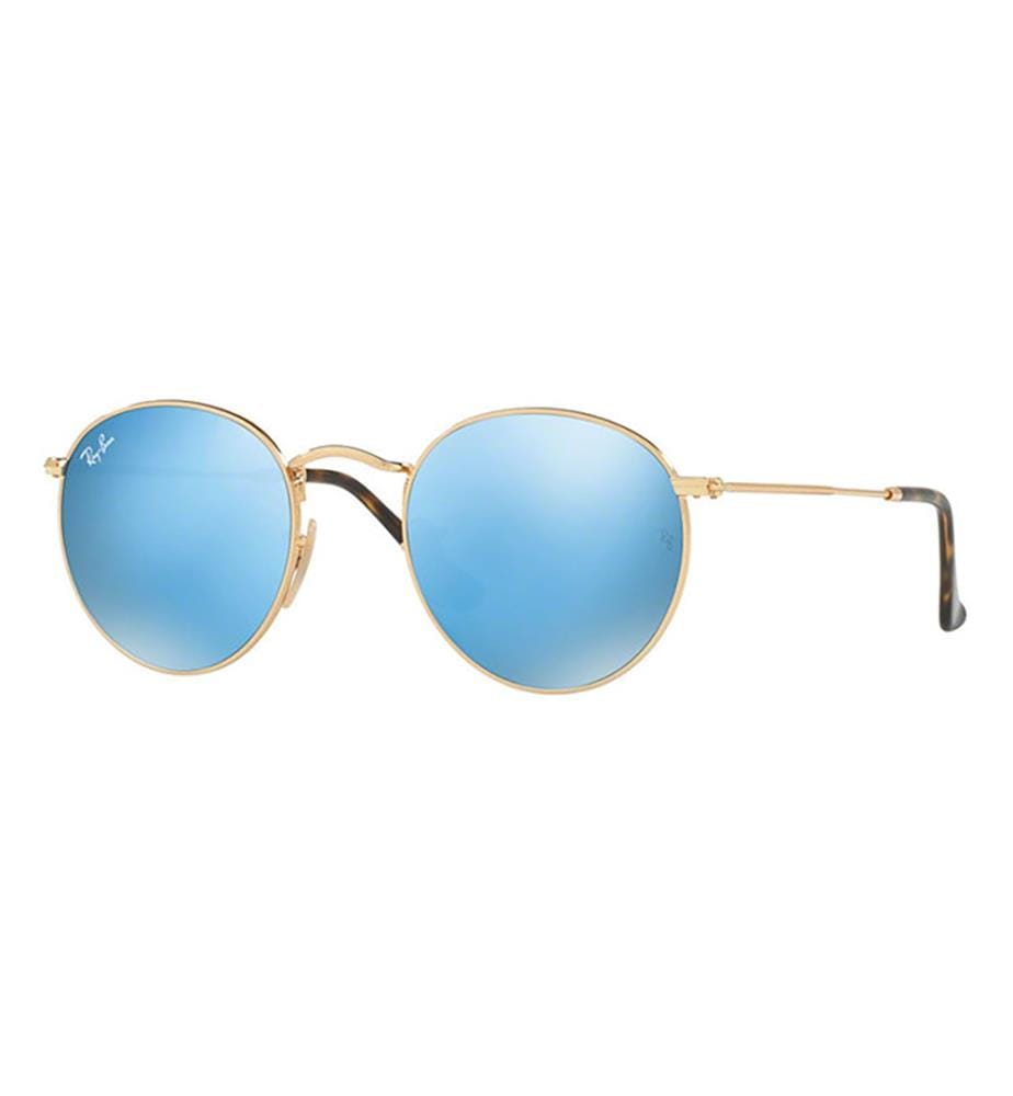 Lunettes de Soleil Round Metal - Doré