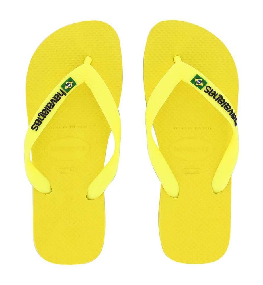 Tongs Brasil Logo - Jaune