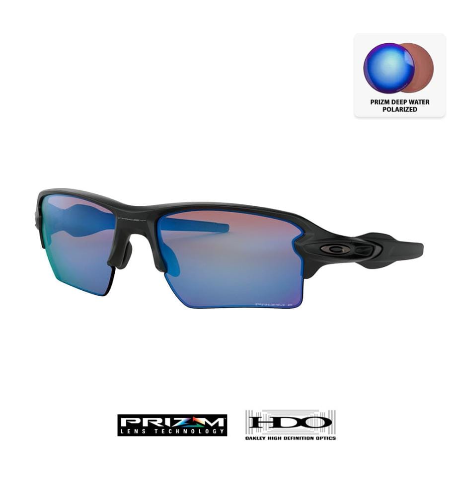 Lunettes de Soleil Flak 2.0 XL - Verres Prizm Deep Water Polarized - Monture Matte Black