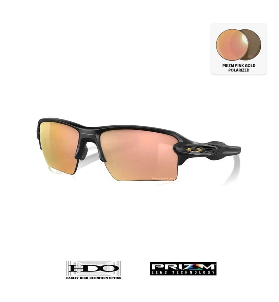 Lunettes de Soleil Flak 2.0 XL - Verres Prizm Rose Gold Polarisés - Monture Noir