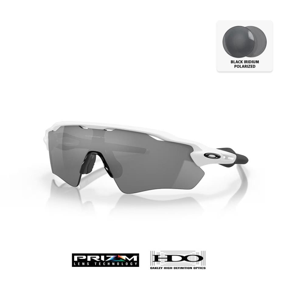Lunettes de Soleil Radar EV Path - Verres Prizm Black Polarized - Monture Polished White
