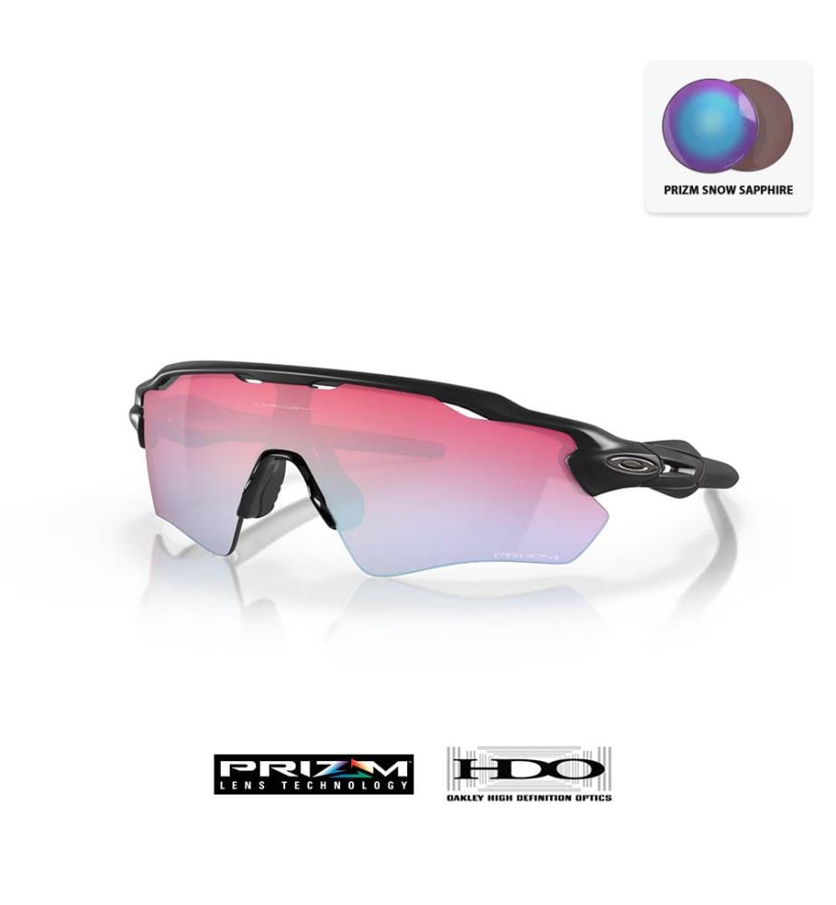 Lunettes de Soleil Radar® EV Path® Prizm™ Snow Collection - Verres Prizm Snow Sapphire - Monture Matte Black