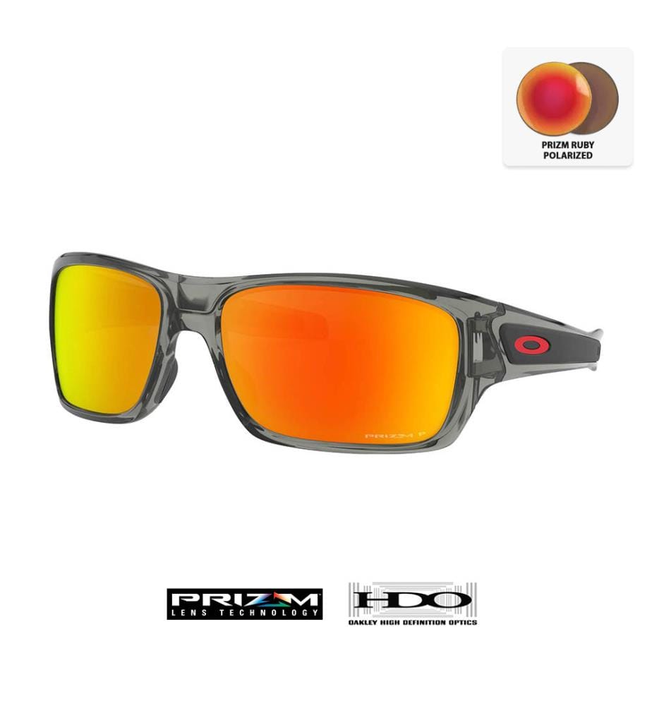 Lunettes de Soleil Turbine - Verres Prizm Ruby Polarisés - Monture Gris
