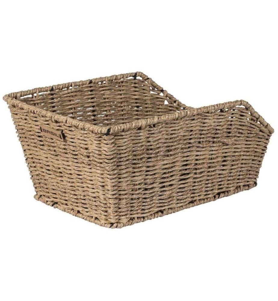 BASIL - Panier à vélos Cento Rattan Look nature