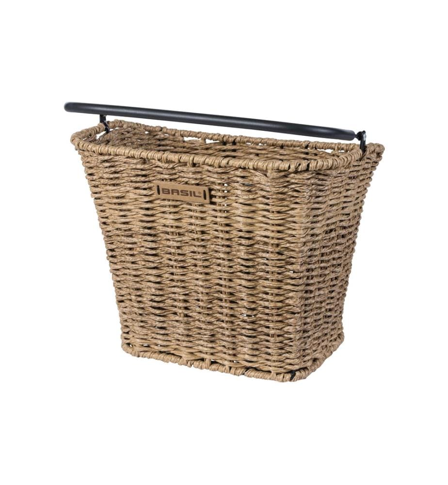 BASIL - Panier à vélos Bremen Rattan Look KF brun