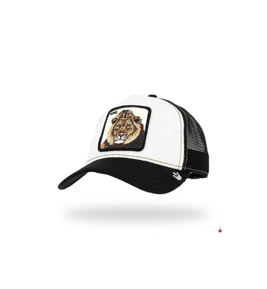 Casquette Trucker King - Blanc et Noir