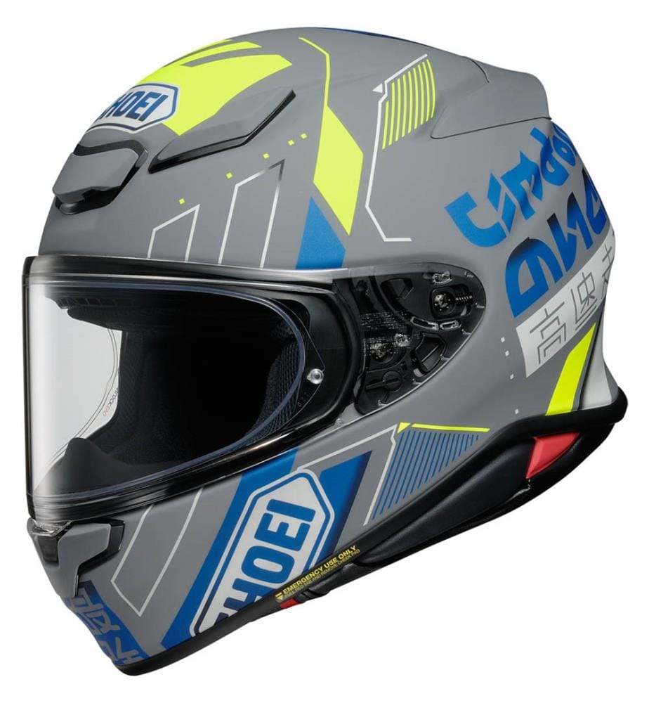 Casque Intégral Nxr2 Accolade - Gris, Jaune et Bleu