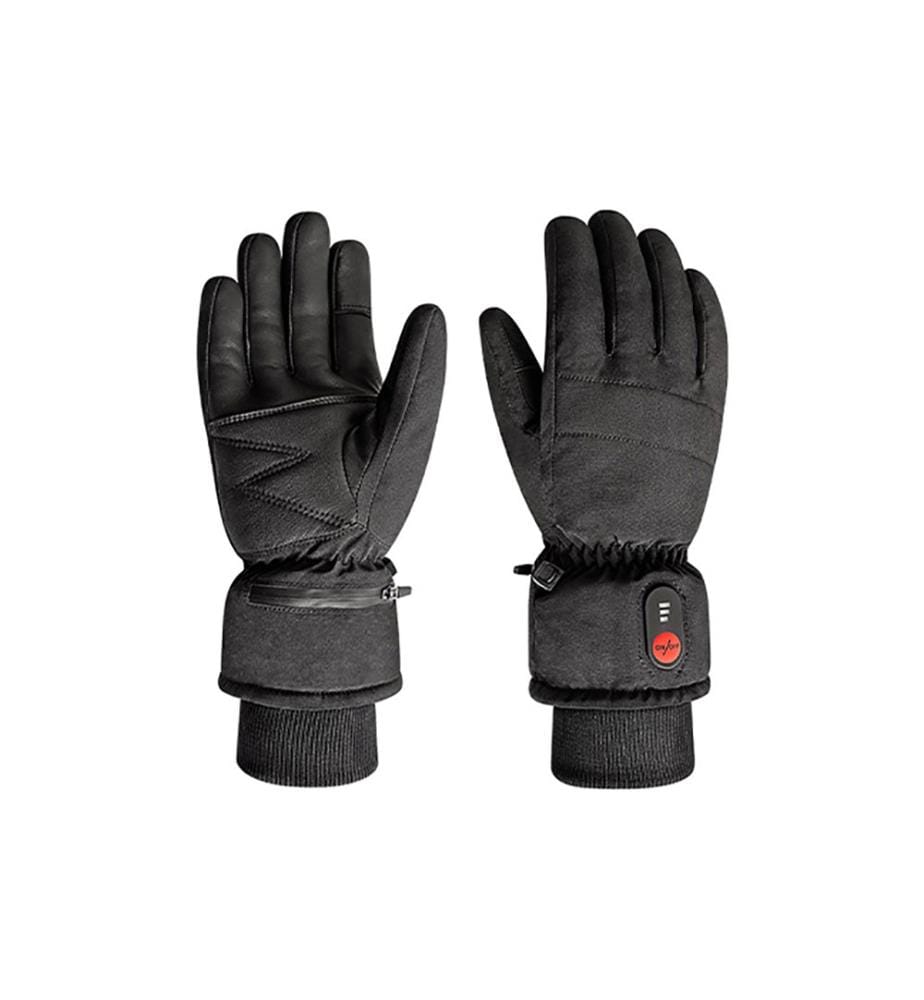 Gants de Ski Chauffants à Batterie Recheargeable - Noir