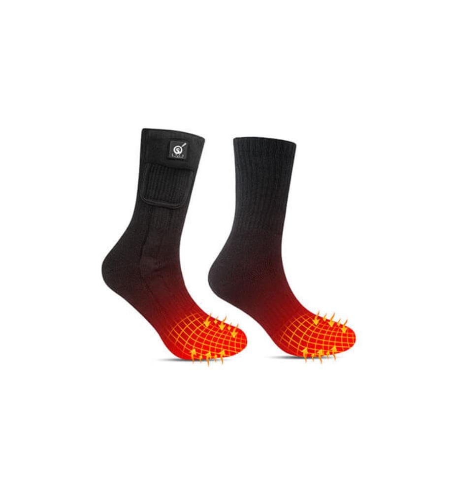 Chaussettes Chauffantes mi-hautes avec batteries - NOIR