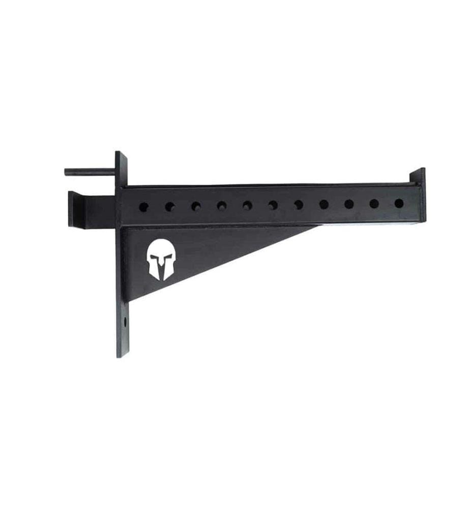 Lot de 2 Supports de sécurité longs 70cm pour barre avec fixation sur rack