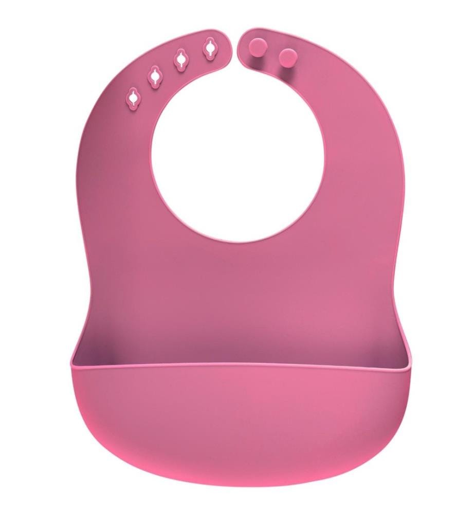 Eat'nTidy Bavoir en silicone rose