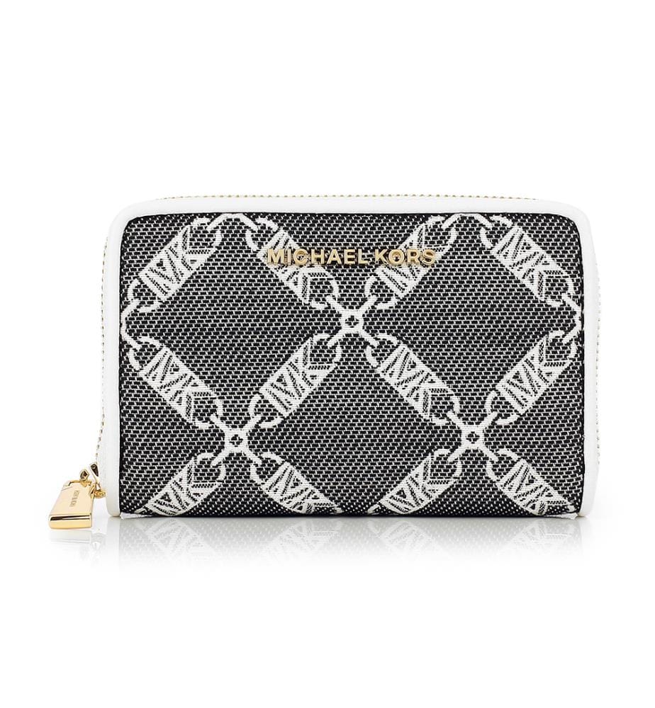 Porte-Cartes Jet Set Small - Blanc et Noir