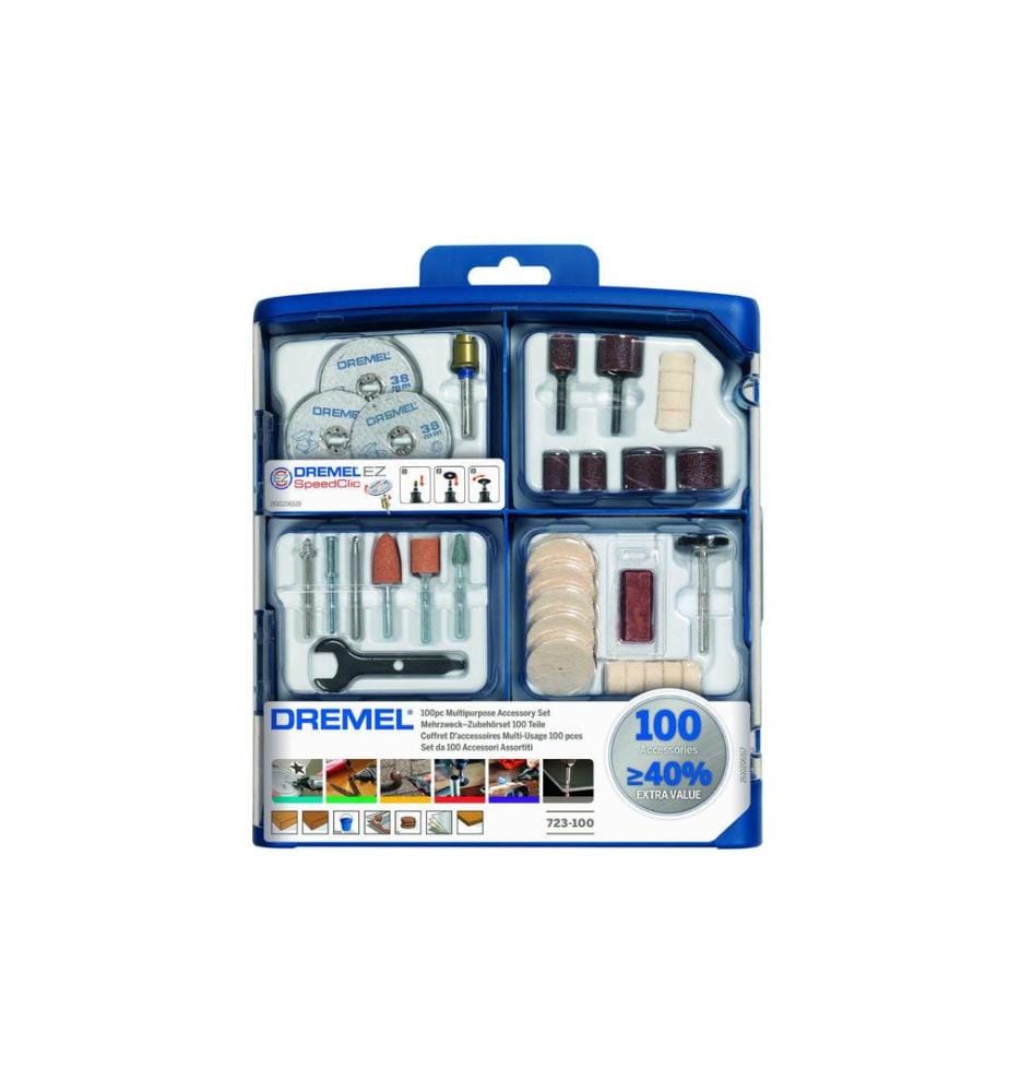 DREMEL - Jeux d’accessoires 723 100 pièces