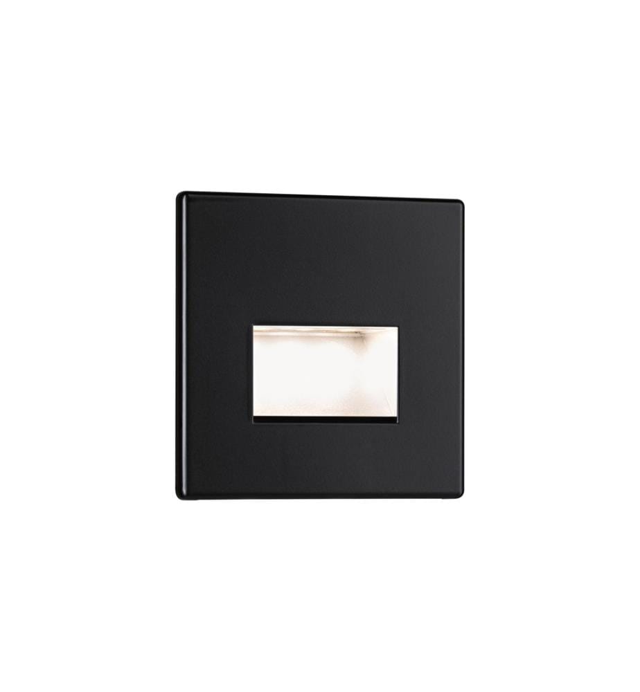 PAULMANN - Applique murale encastrée LED Edge Quadro, 1.2W, 2700K, noir