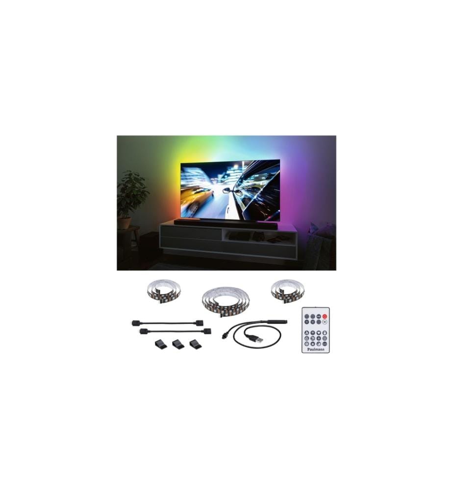 PAULMANN - EntertainLED USB Strip Éclairage TV RGB+, 55
