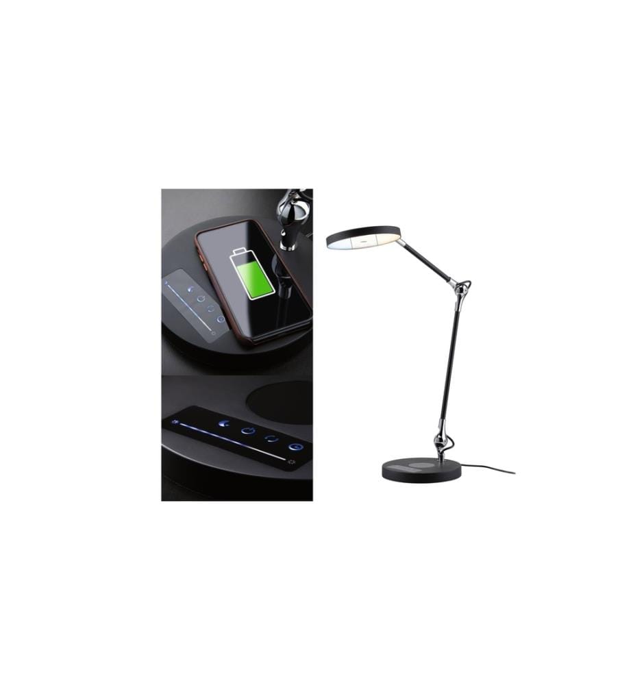 PAULMANN - Lampe de bureau Numis 11W avec plateforme de chargement Qi
