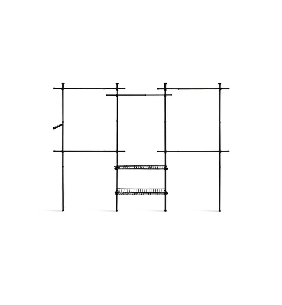 Penderie télescopique 305x35x278cm