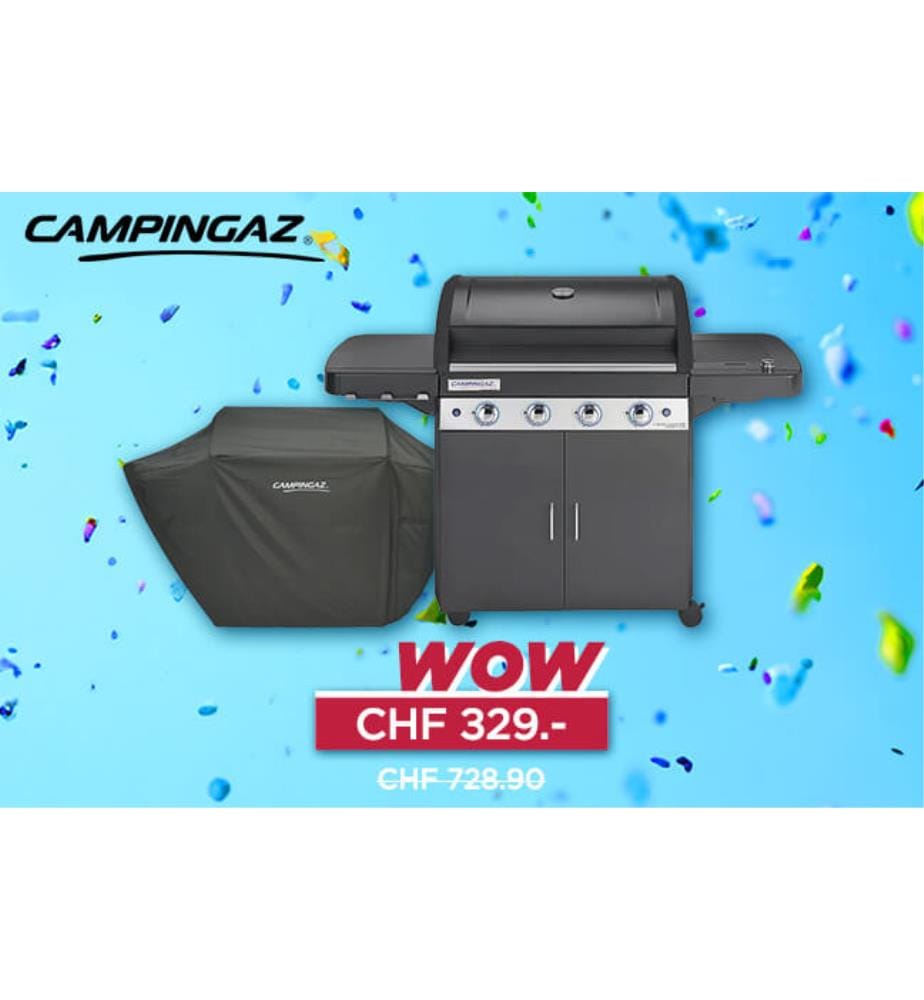 Barbecue à Gaz 4 Series EXS & Housse de Protection Premium L 146 x 62 x 118 cm