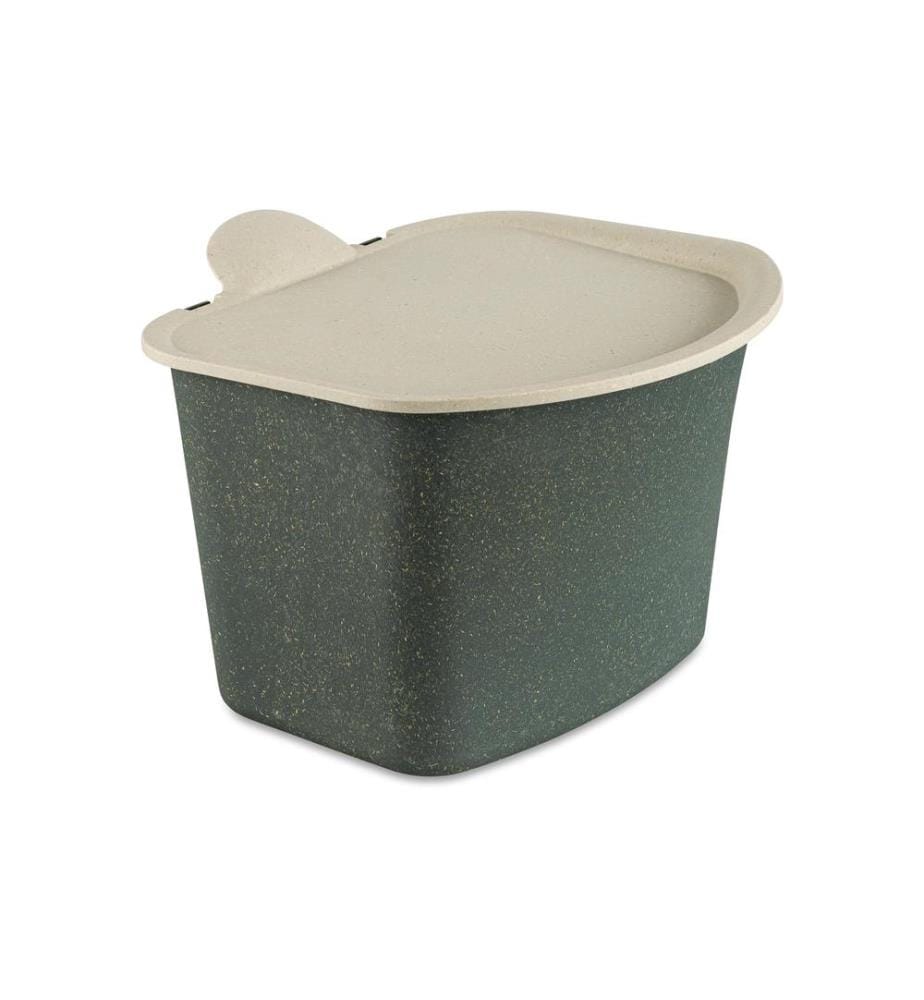 KOZIOL - Seau à compost Bibo 3 l, Gris foncé/Gris