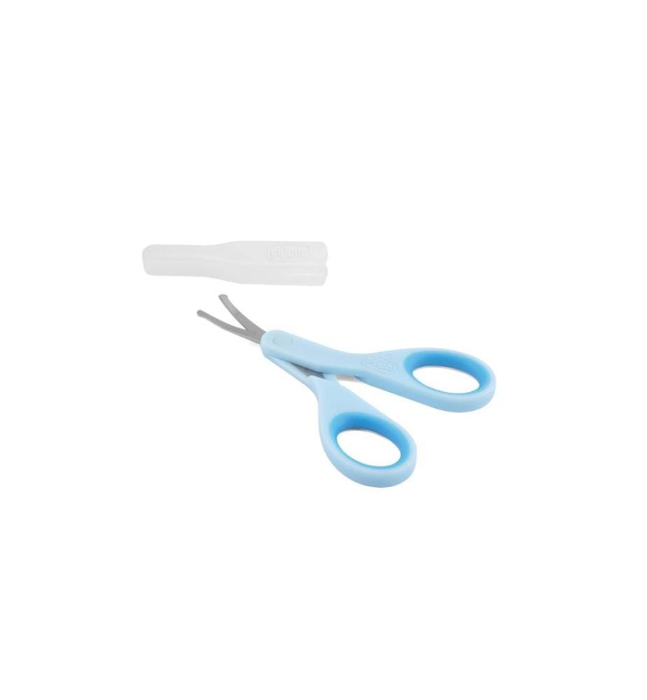 CHICCO - Ciseaux à ongles avec capuchon de protection, bleu