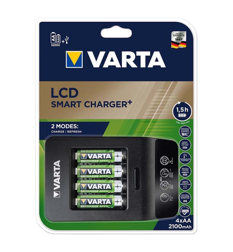 LCD Smart Charger Plus - incl. AA - 4 Pièces