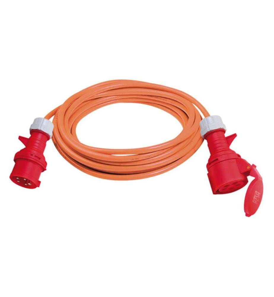 Rallonge CEE à 5-pôles, IP44 5m orange AT-N07V3V3-F 5G2,5