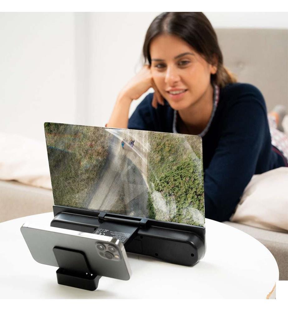 Amplificateur d'Écran pour Téléphone Portable avec Haut-parleur Rechargeable Screenier - Multicouleur