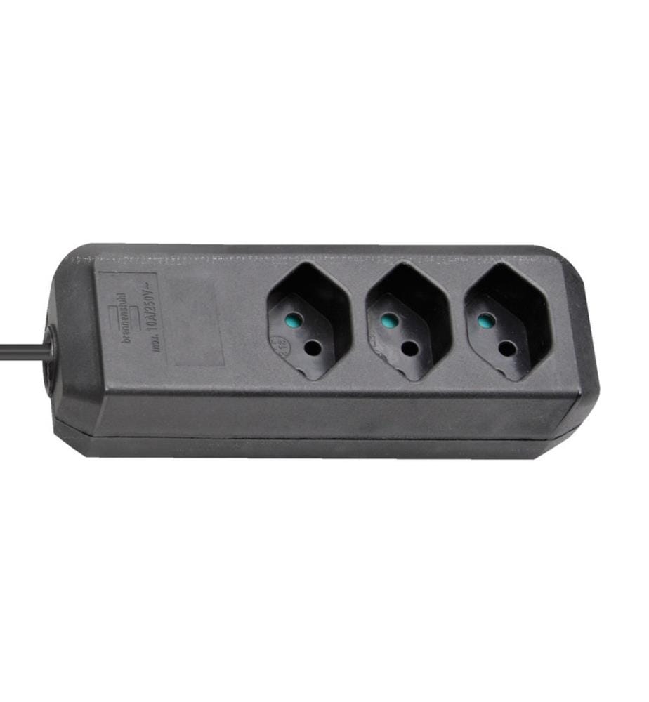 Multiprise 3x 1,5m H05VV-F 3G1,0 - Noir