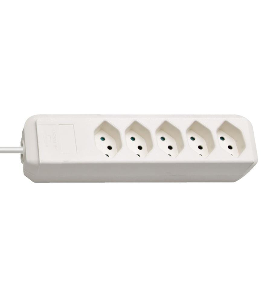 Multiprise 5x 1,5m H05VV-F 3G1,0 - Blanc