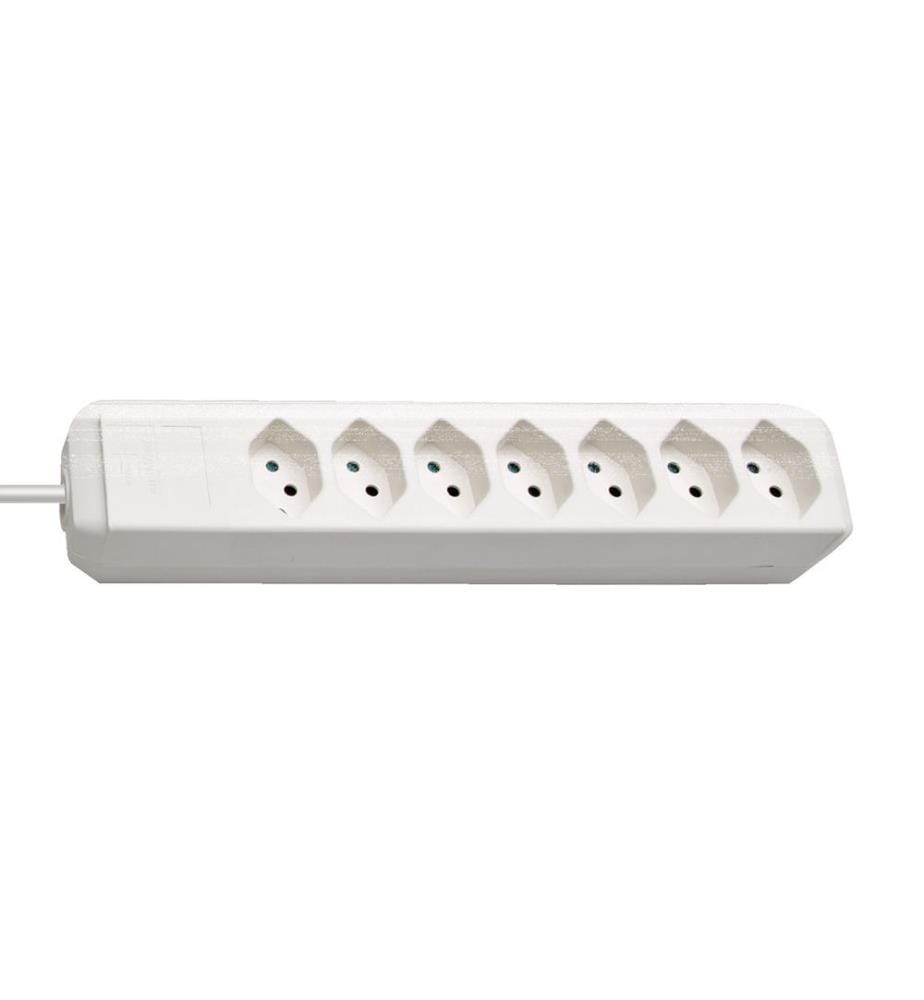 Prolongateur multiprise cleverLINE 7 prises blanc 2m H05VV-F 3G1,0