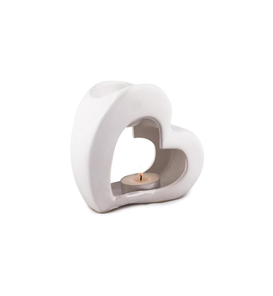 PAJOMA - Lampe à parfum Heart Ø 13 cm, blanc