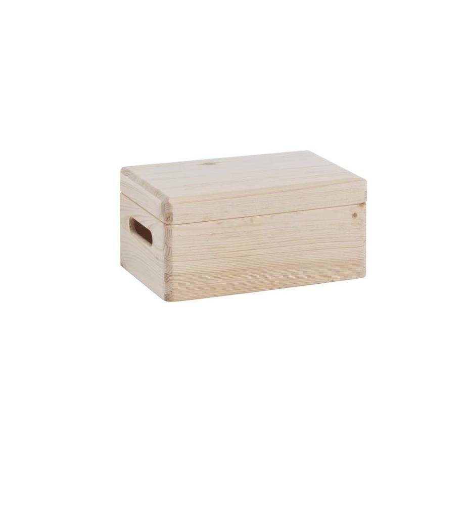 ZELLER - Present Caisse de rangement avec couvercle 30 x 14 cm, Nature