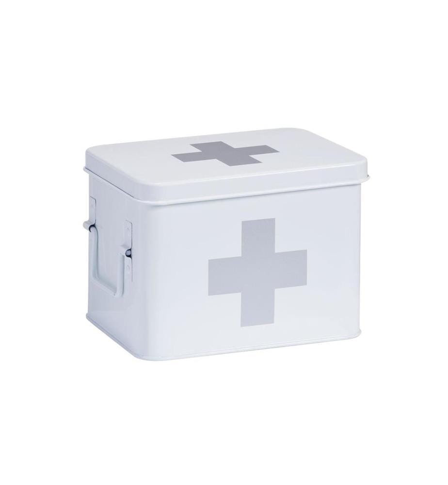 ZELLER - Present Armoires de premiers secours 21,5 x 16 x 16 cm, Blanc