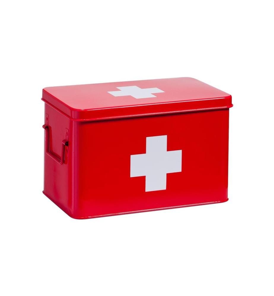 ZELLER - Present Armoires de premiers secours 32 x 19,5 x 20 cm, Rouge