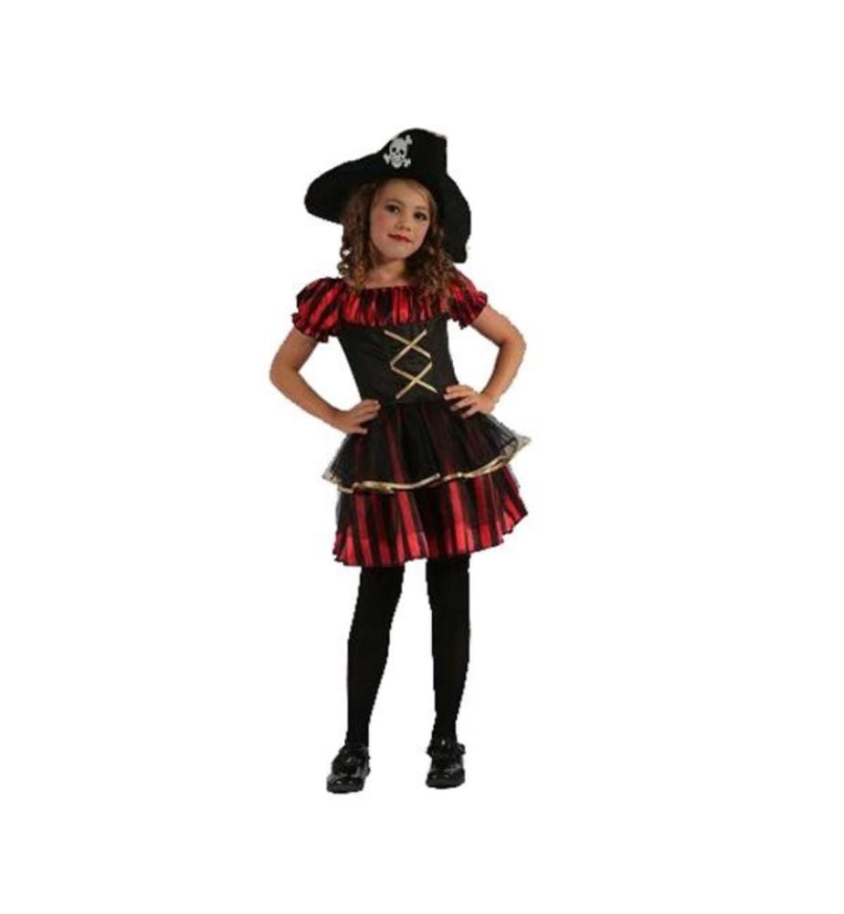Costume de fille pirate, taille L, (130-140cm), 9-10 ans