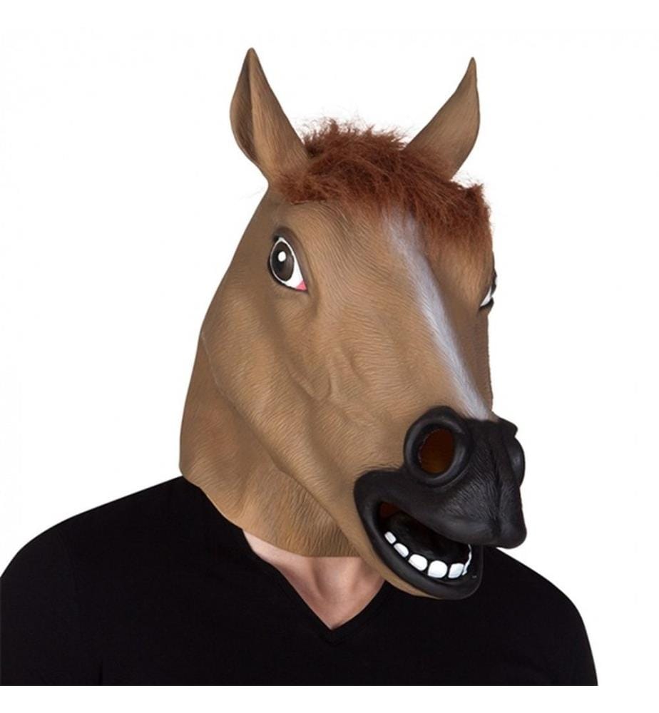 Masque de cheval en latex