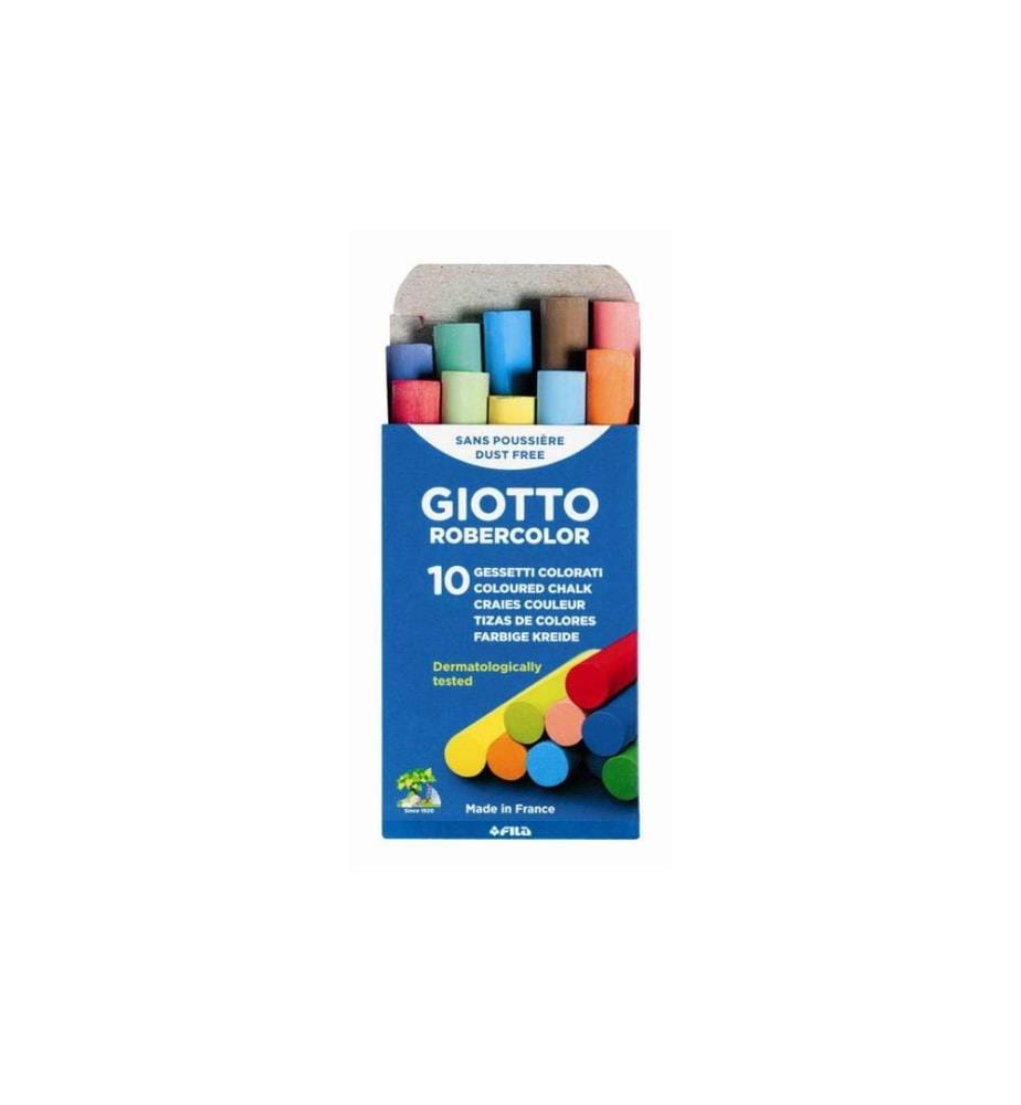 GIOTTO - Craie de tableau noir 10 pièces, Multicolore