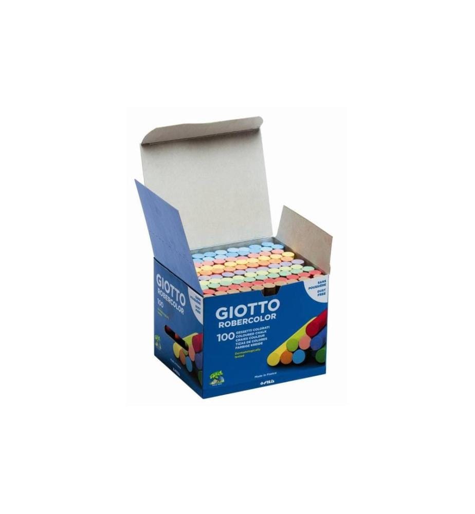 GIOTTO - Craie de tableau noir 100 pièces, Multicolore