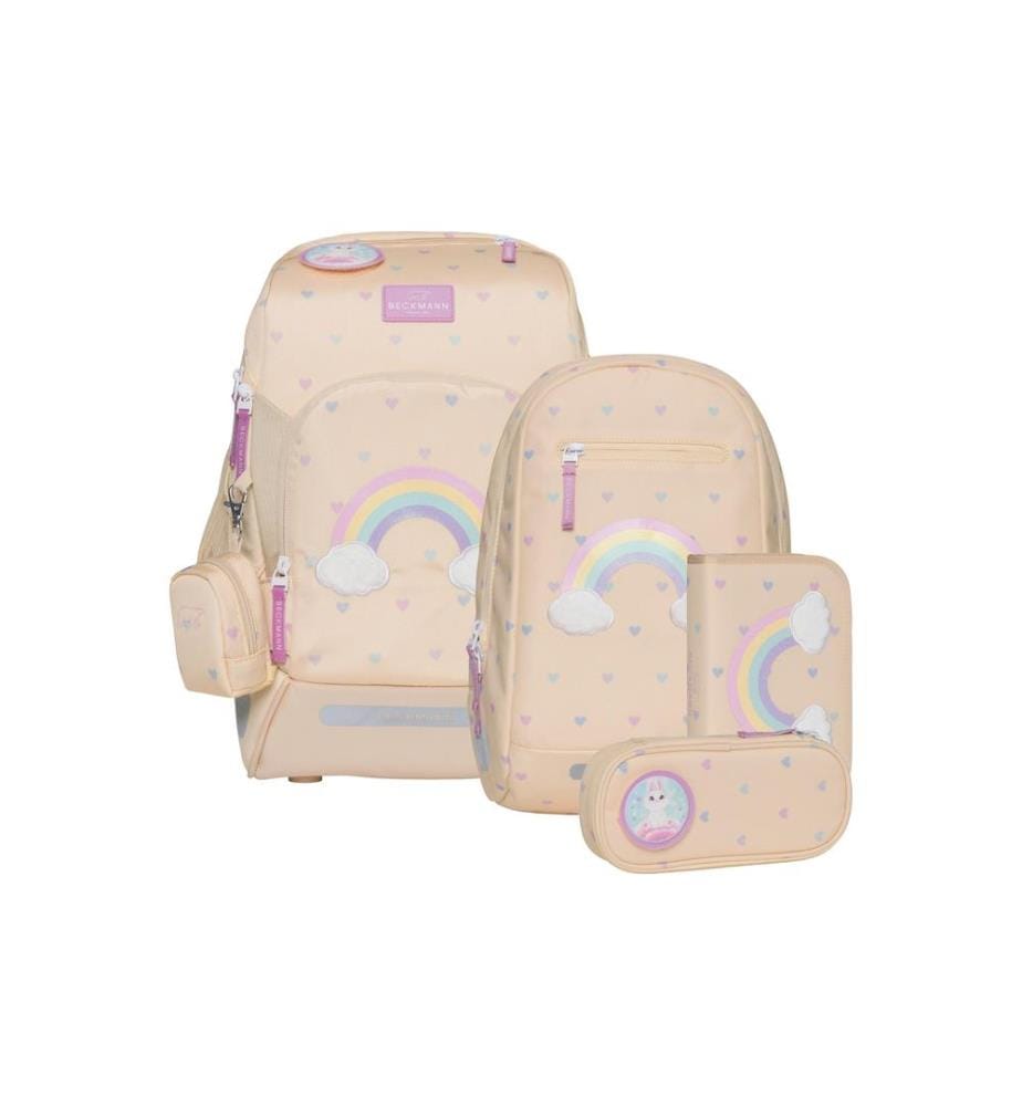 BECKMANN - Ensemble de sacs à dos pour l’école Active Air Flx Yellow Heart, 6 pièces
