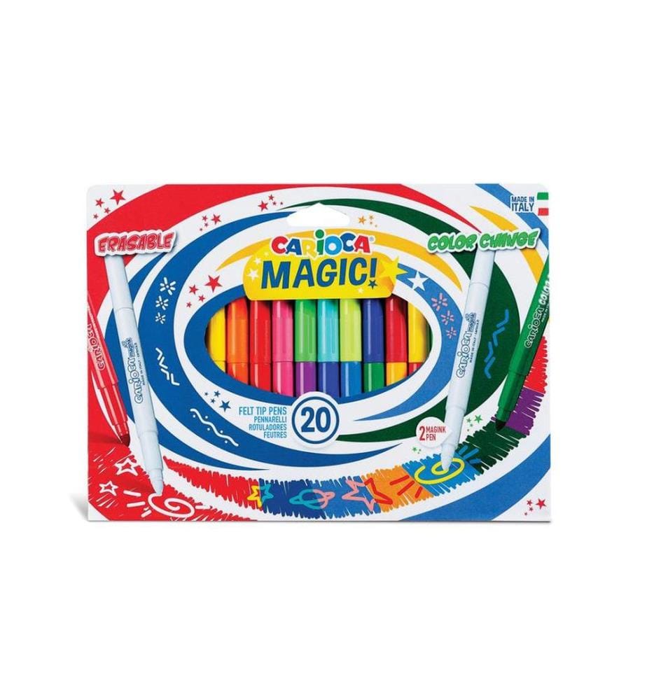 CARIOCA - Feutres de coloriage Magic Markers 20 pièces, .