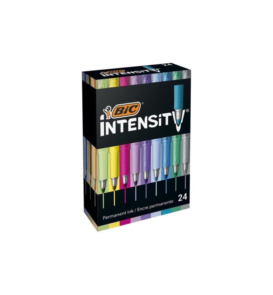 BIC - Permanent Marker Intensity Box 24 pièces