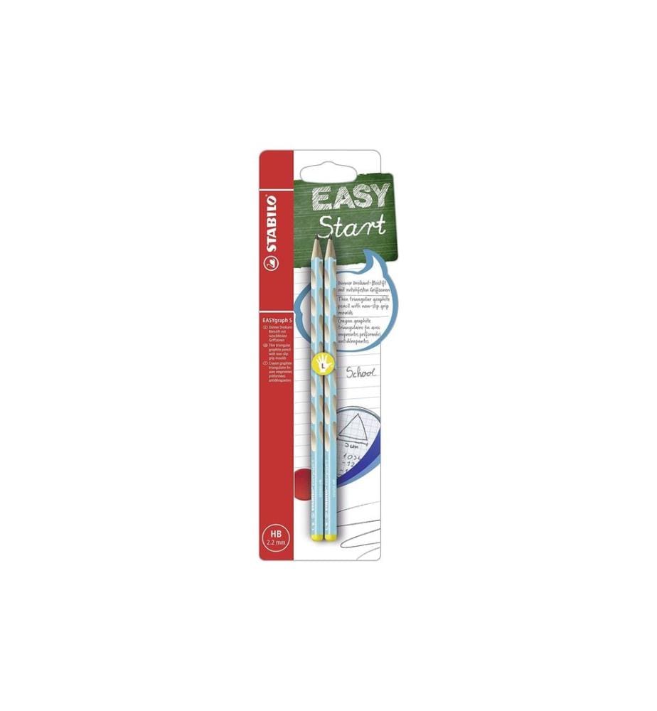 STABILO - Crayon EASYgraph S pour gauchers, bleu