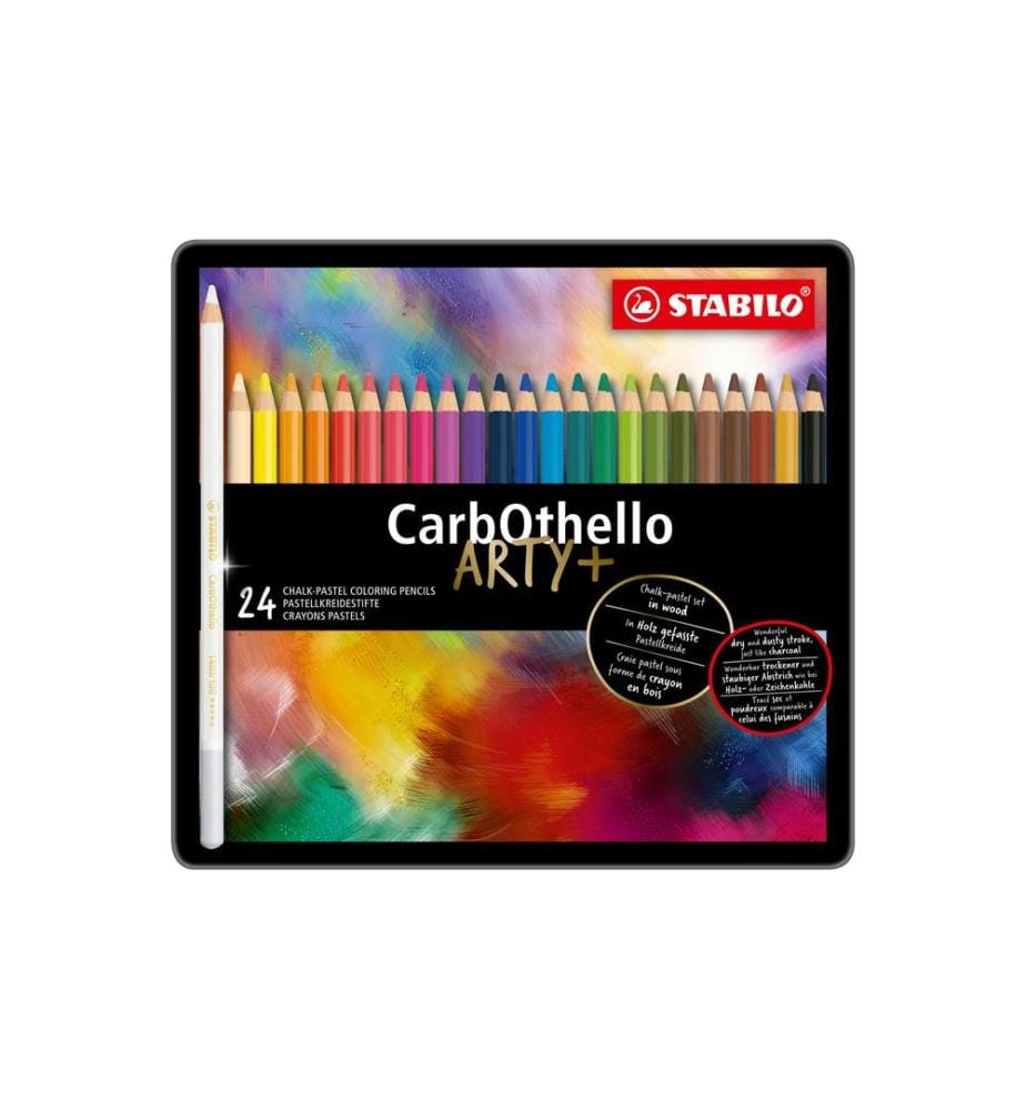 STABILO - Crayons de couleur CarbOthello, 24 pièces