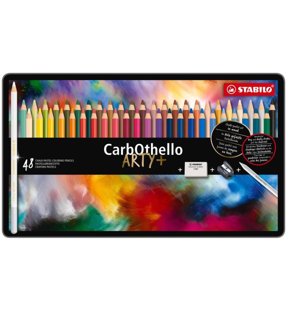 STABILO - Crayons de couleur CarbOthello, 48 pièces