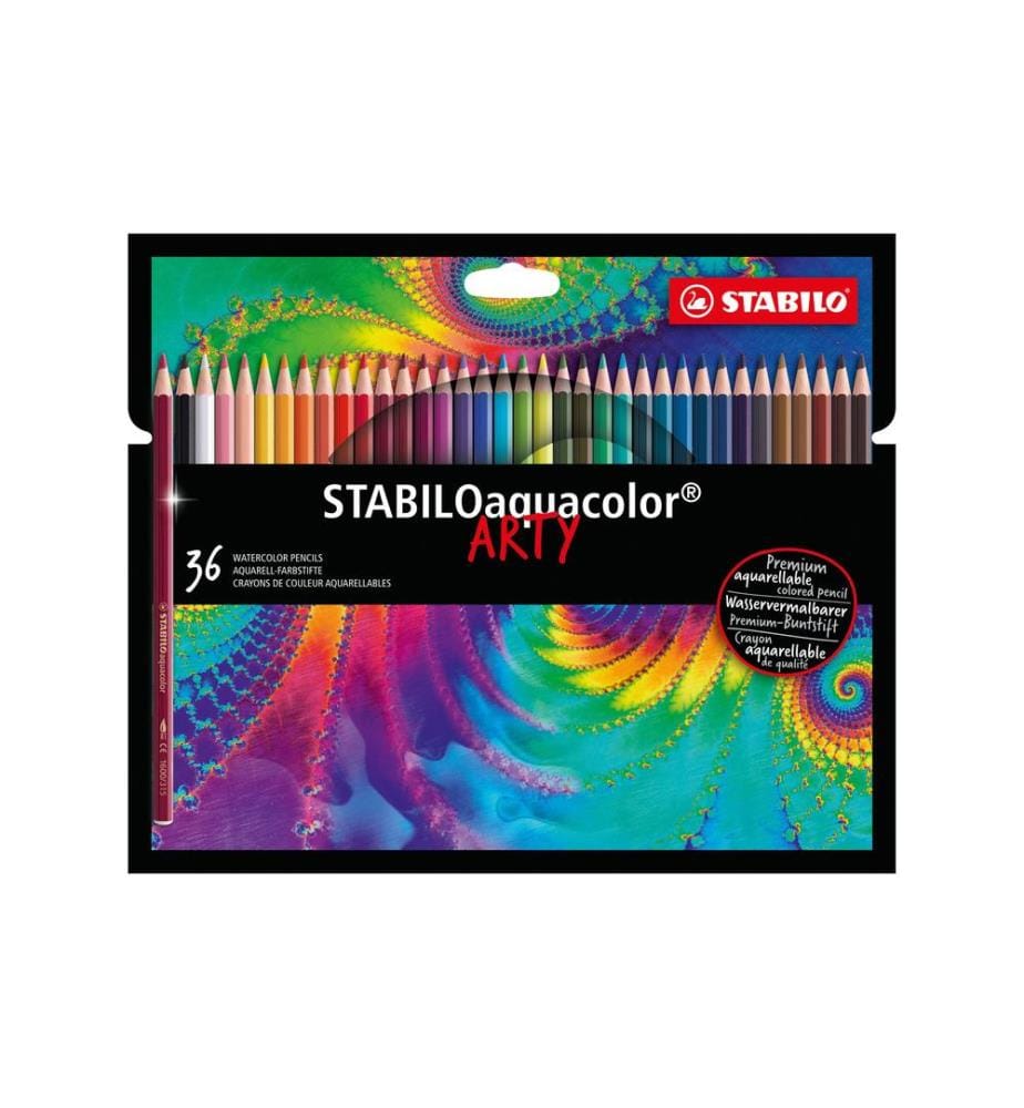 STABILO - Crayons de couleur aquacolor Arty 36 pièces