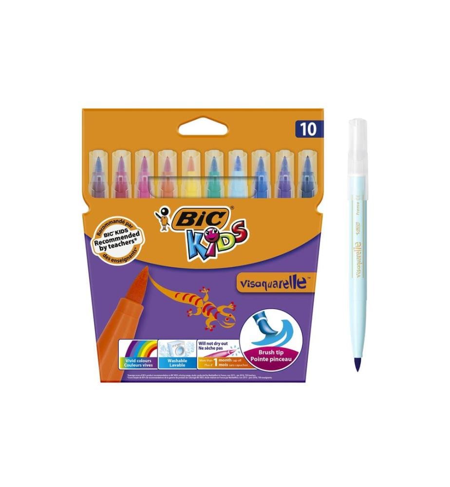 BIC - Crayon feutre Visaquarelle Multicolore