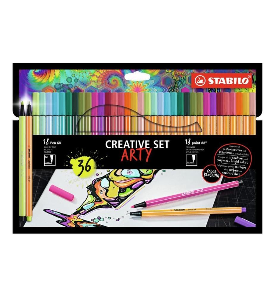 STABILO - Arty Étui de 36, Multicolore